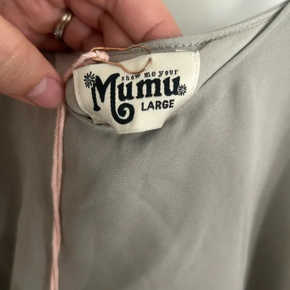 Show Me Your MuMu Gray Floral Maxi Dress - Picture 6 of 7